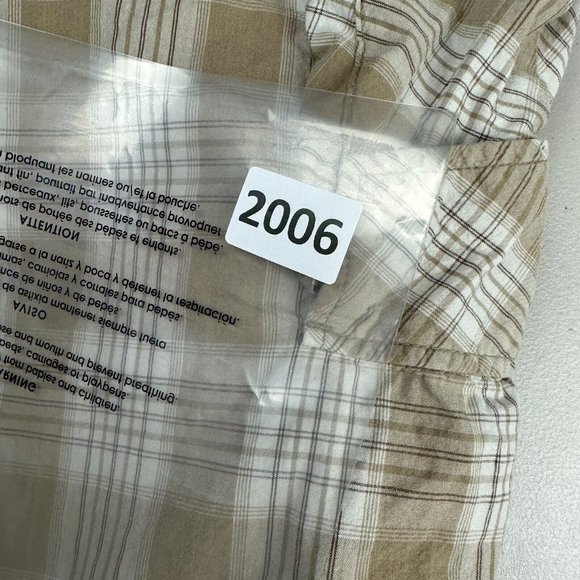 Quiksilver Edition Plaid Cargo Shorts Men Adult Size 38 Brown Used - Picture 10 of 10